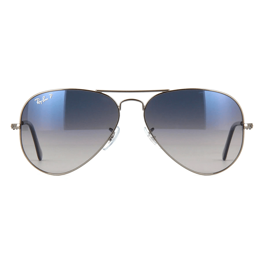 Ray-Ban Aviator RB3025 Polarized Sunglasses - 004/78, Size 58