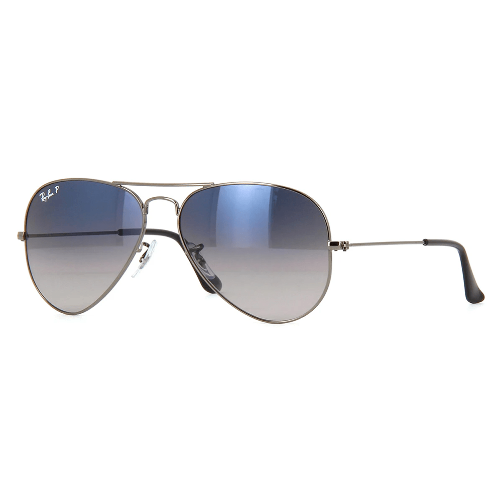 Ray-Ban Aviator RB3025 Polarized Sunglasses - 004/78, Size 55