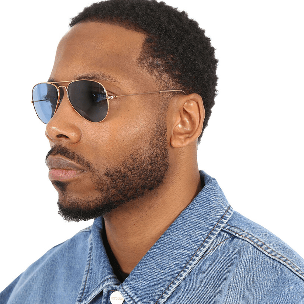 Ray-Ban Aviator RB3025 Polarized Sunglasses - 9196S2, Size 58