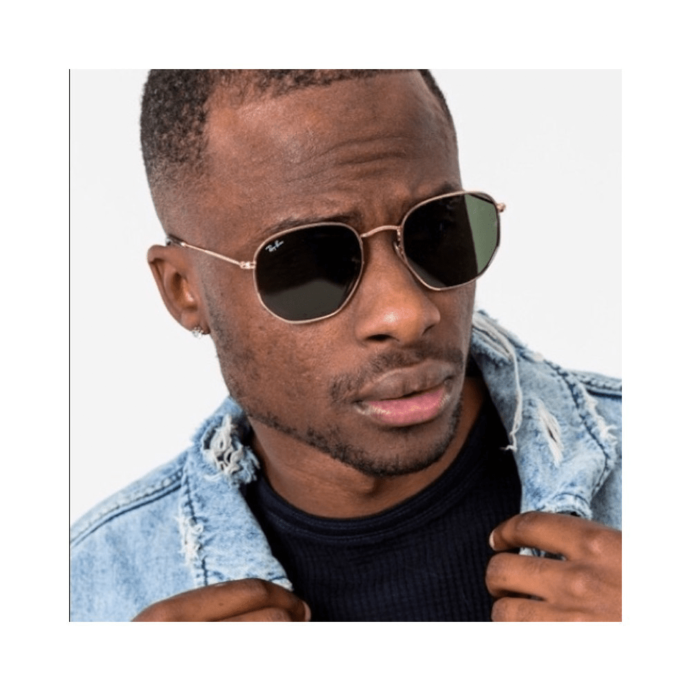 Ray-Ban Hexagonal RB3548N Sunglasses - 001, Size 51