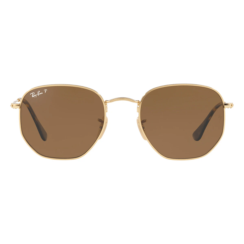 Ray-Ban Hexagonal RB3548N Polarized Sunglasses - 001/57, Size 51