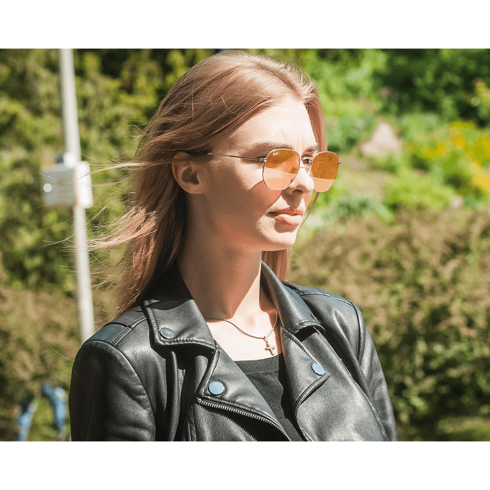 Ray-Ban Hexagonal RB3548N Sunglasses - 001/Z2