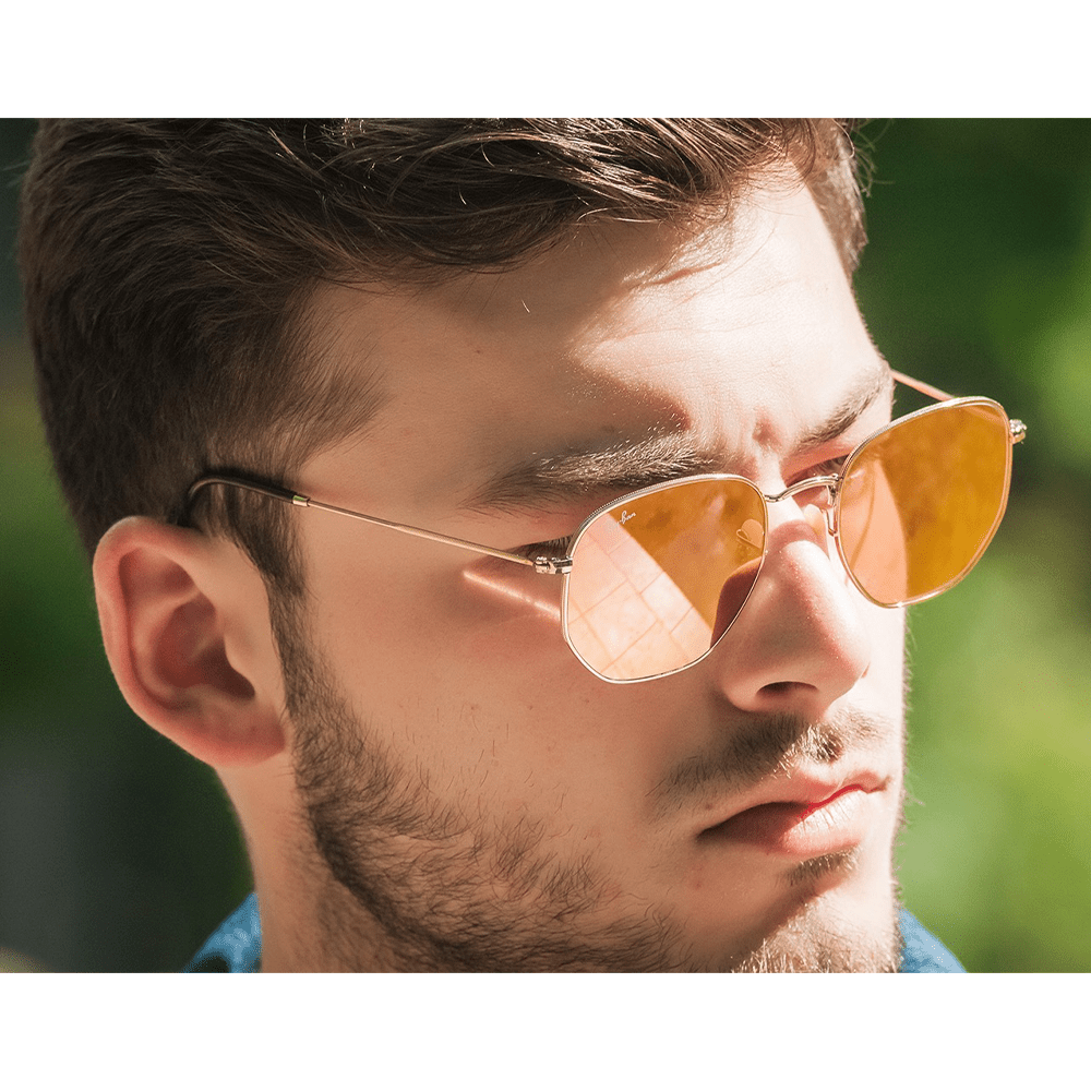 Ray-Ban Hexagonal RB3548N Sunglasses - 001/Z2