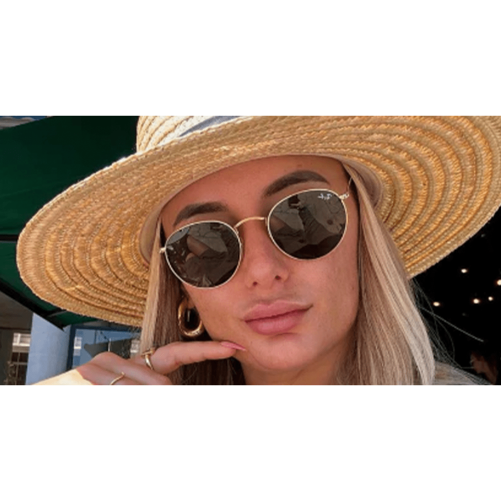 Ray-Ban Round Metal RB3447 Sunglasses - 001, Size 50
