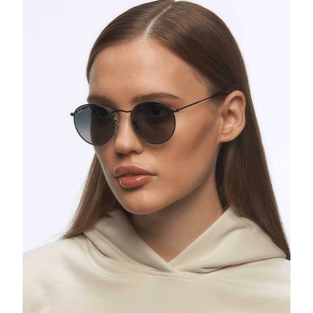 Ray-Ban Round Metal RB3447N Sunglasses - 002/71, Size 50