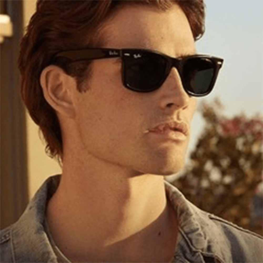 Ray-Ban Wayfarer RB2140 Polarized Sunglasses - 901/58, Size 54